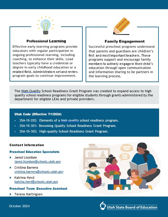 High Quality Preschool Developing Essential Skills Page Two