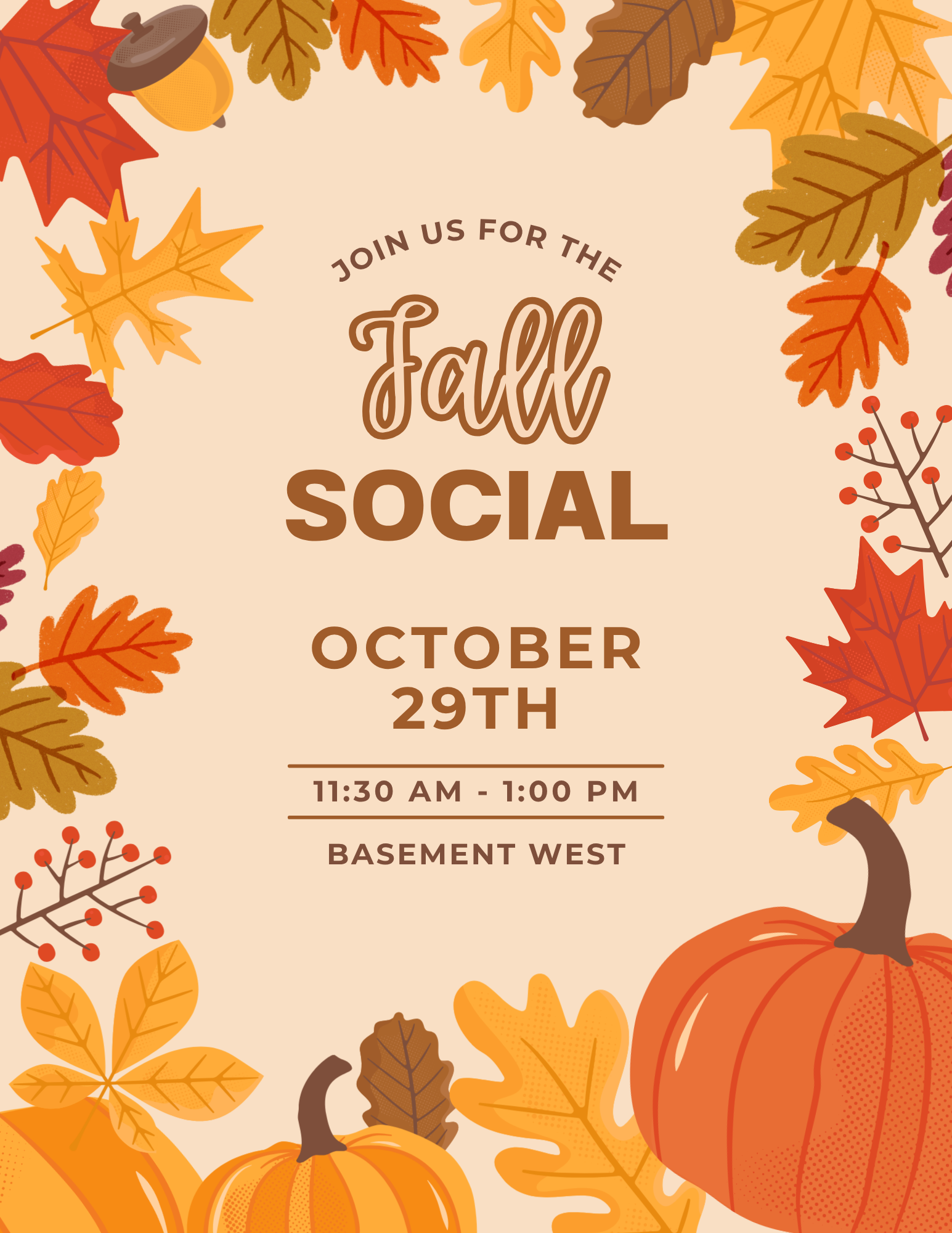 Fall Social flyer image